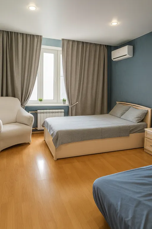 Светлая и уютная квартира для комфортного проживания с кондиционером