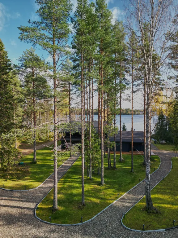 Дом в Карелии с видом на сосновый лес