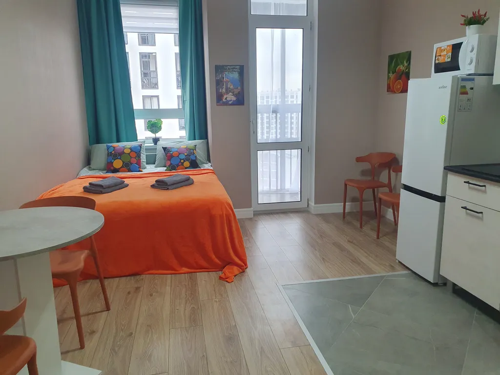 Квартира Квартира Оранжевая студия рядом с метро Потапово — Москва