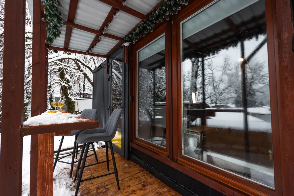 Уютный домик с панорамным видом на горы