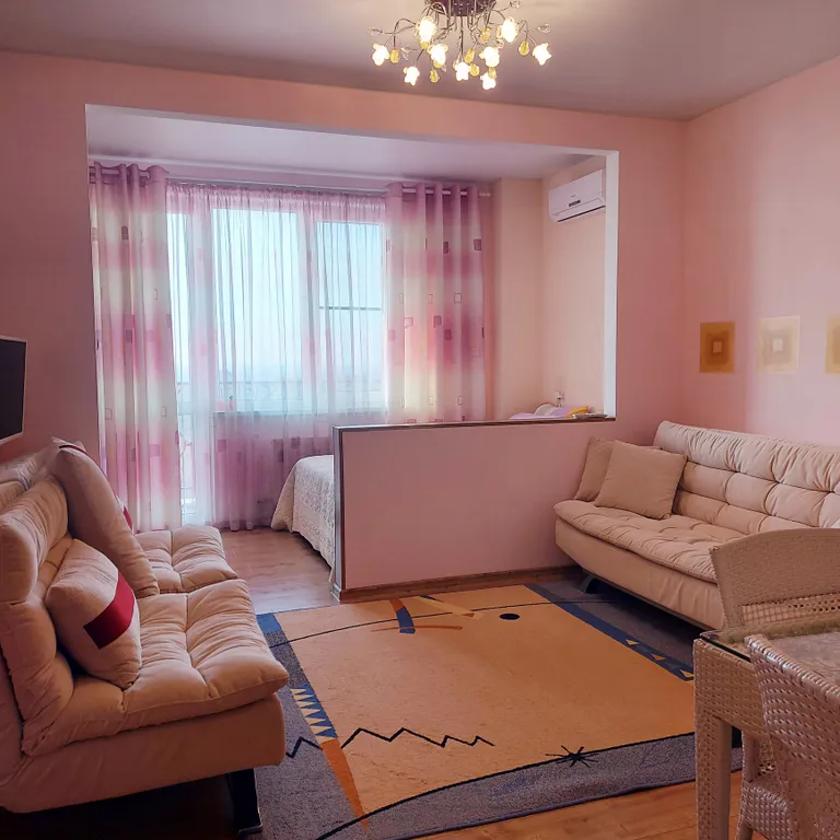 Квартира Квартира Студия с балконом и панорамным видом на море, Маяк и парк — Анапа