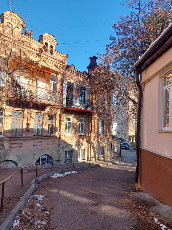 Двушка в старинном особняке у самого парка с двумя балконами