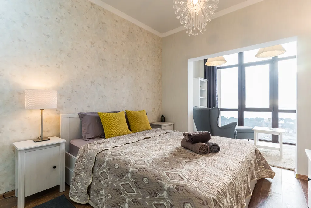 Квартира Квартира Премиальная кваpтиpa c видом на морe и гоpы, жк aльбaтpос — Геленджик