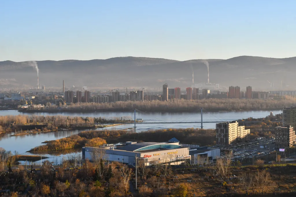 Квартира Квартира Уютная евродвушка с видом на горы и Енисей — Красноярск