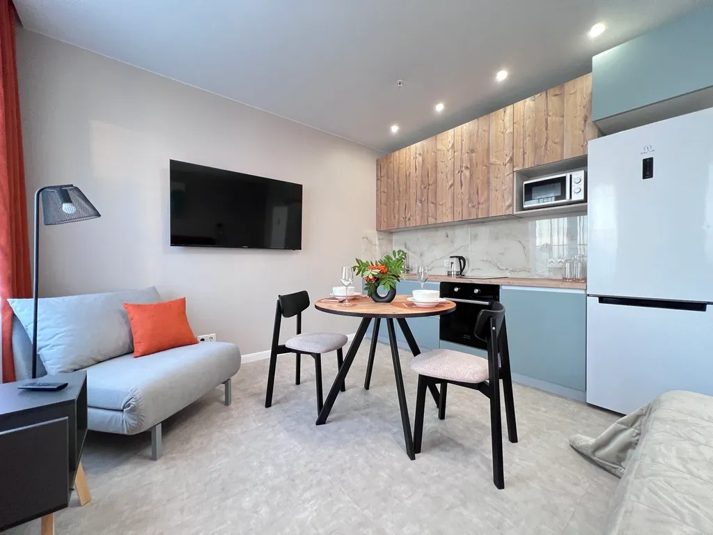 Квартира с видом на реку с террасы