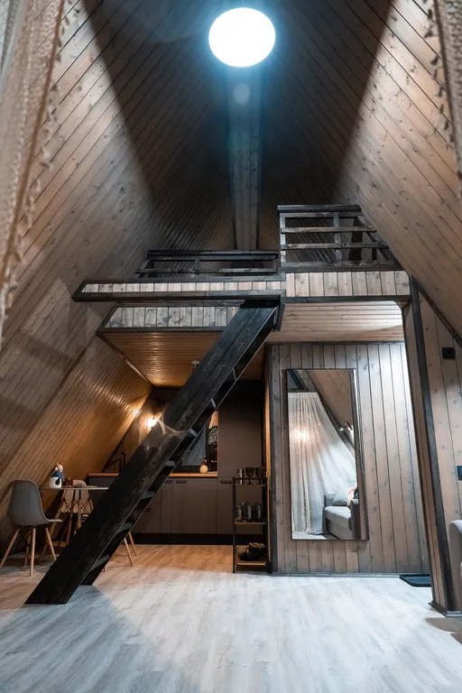 Дом А-Фрейм 42м2 с террасой №1