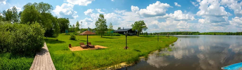 Уютный дом с баней на берегу Рузы