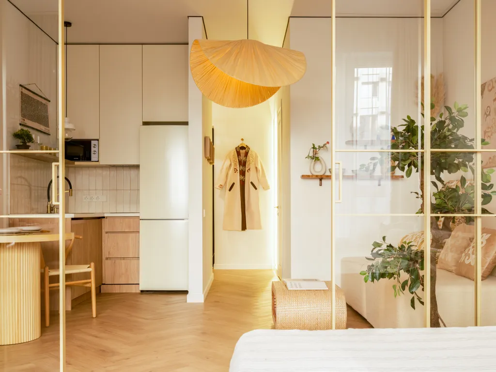 Квартира Japandi in Meridian — Алматы