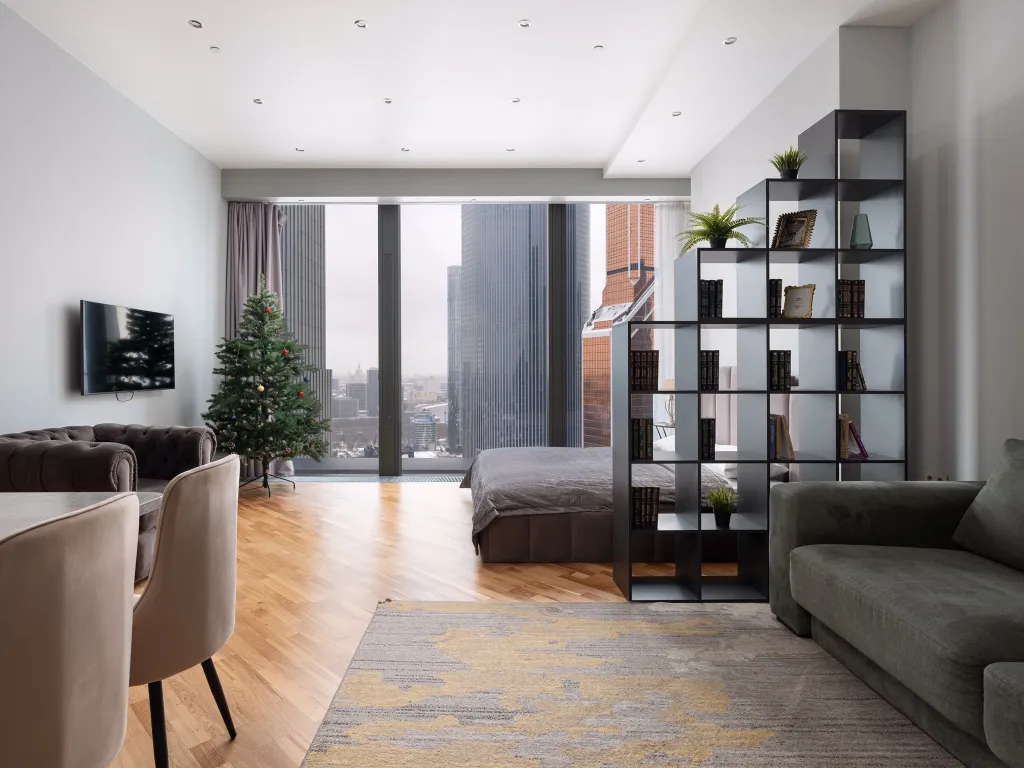 Neva Sky Панорамный вид на небоскребы и город