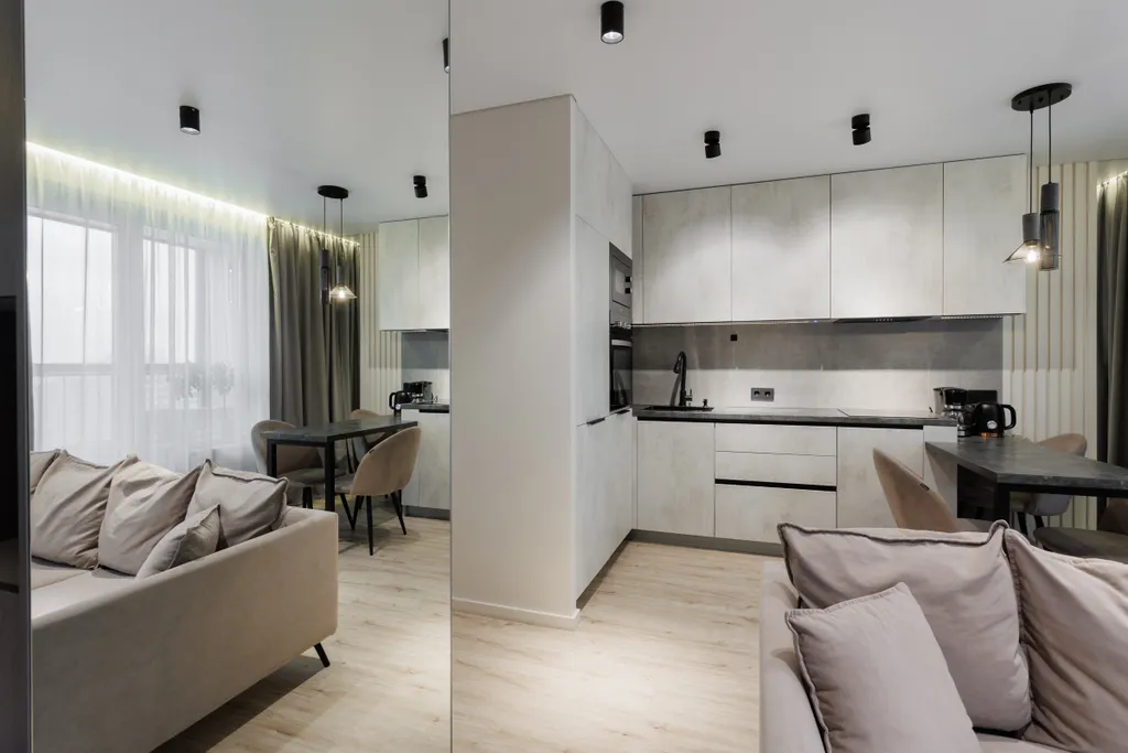 Студия премиум класса с видом на город