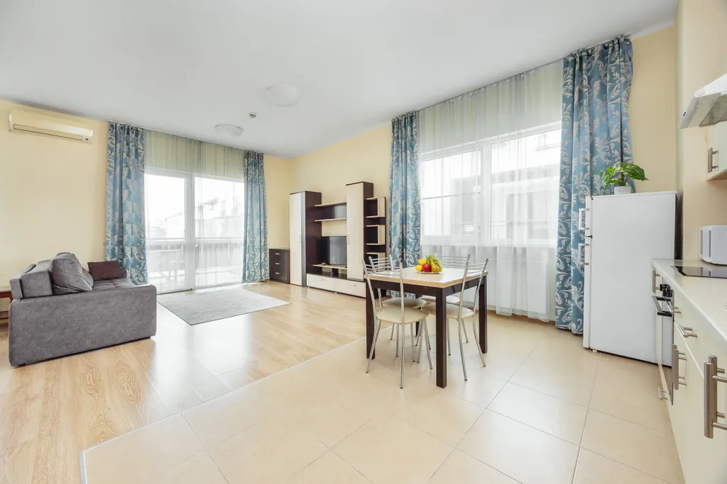 Просторный апартамент, подходящий для проживания до 6 человек