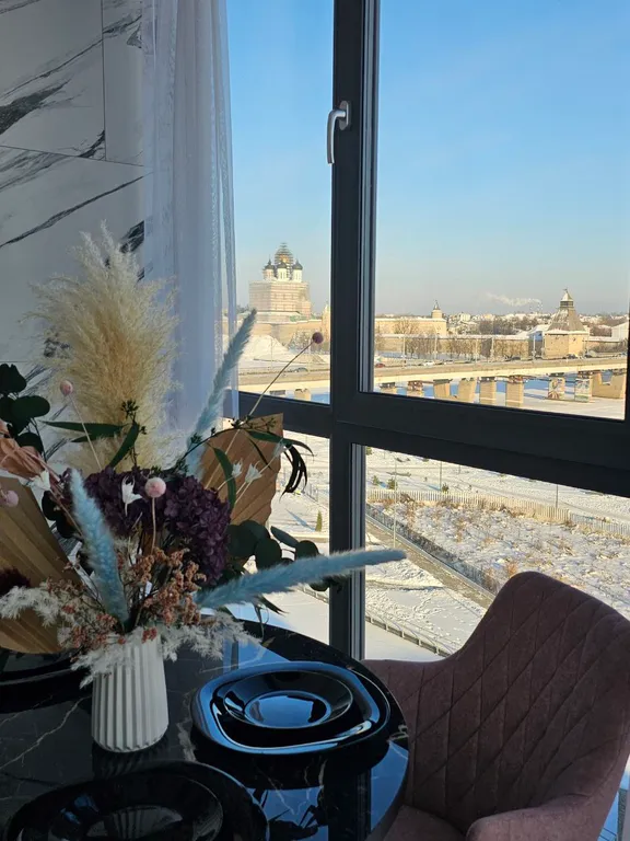 Квартира Студия с видом на Псковский кремль — аренда посуточно в Псков