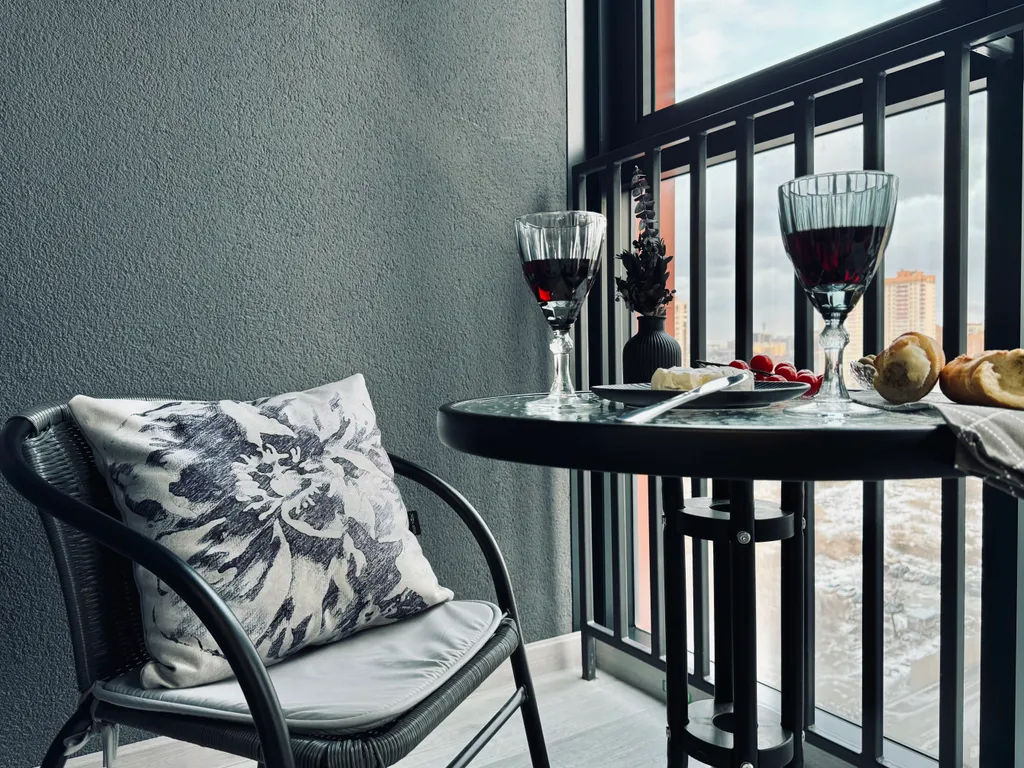 Изящная студия с шикарным видом на мегаполис