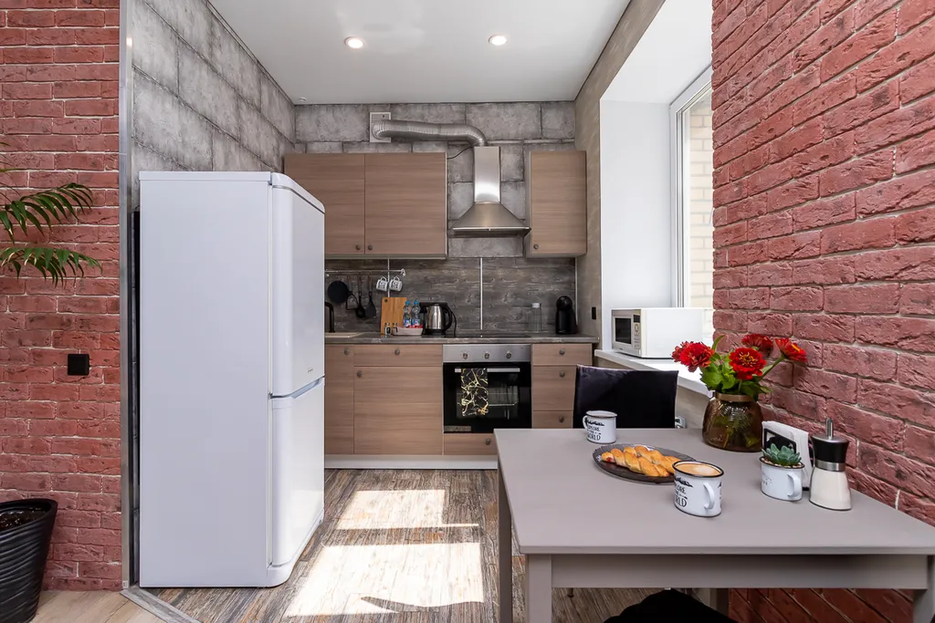 Квартира Хэппи Хаус Студия в стиле лофт в Кузьминках — Омск