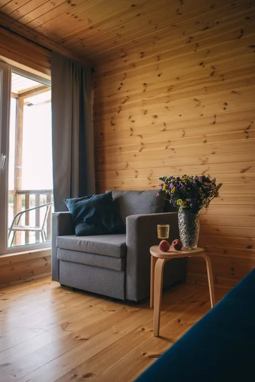 Эко домик с кухней и верандой