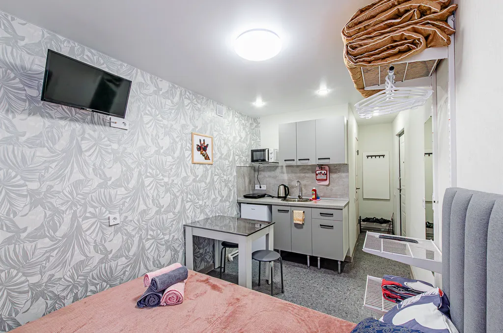 Квартира-студия с ванной в центре города