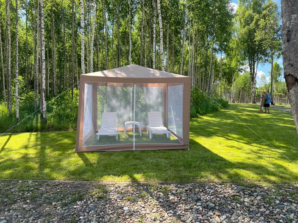 Уютный A-Frame в лесном массиве на берегу реки