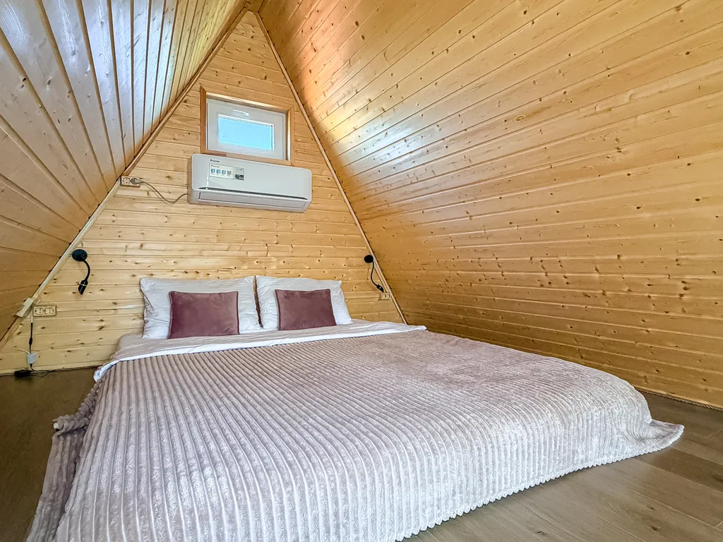 Новый дом афрейм с джакузи у моря и гор