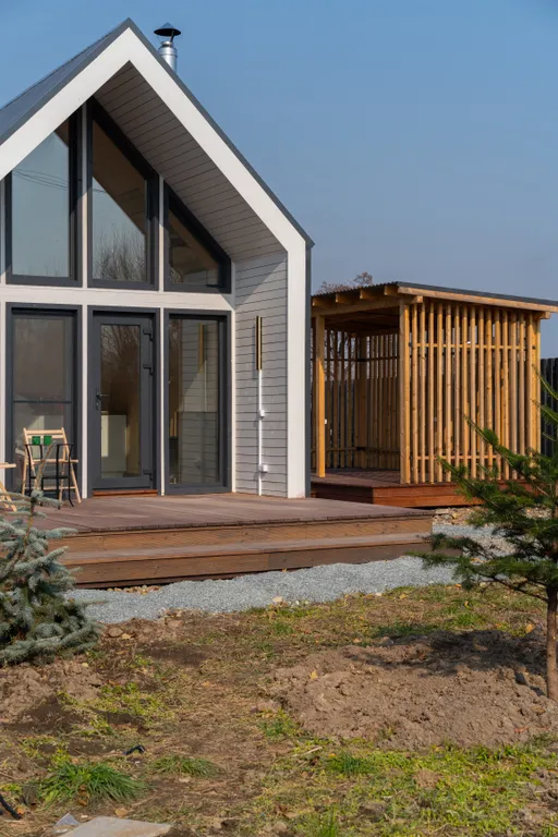 Fanza House - домик с сауной, чаном, камином, проектором и беседкой