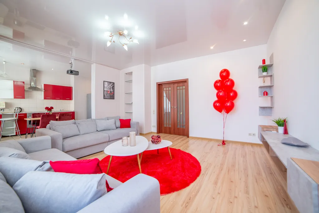 Красная вишня и голубика