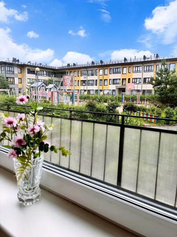 Большая квартира с терассой у охта-парка с дизайнерским ремонтом