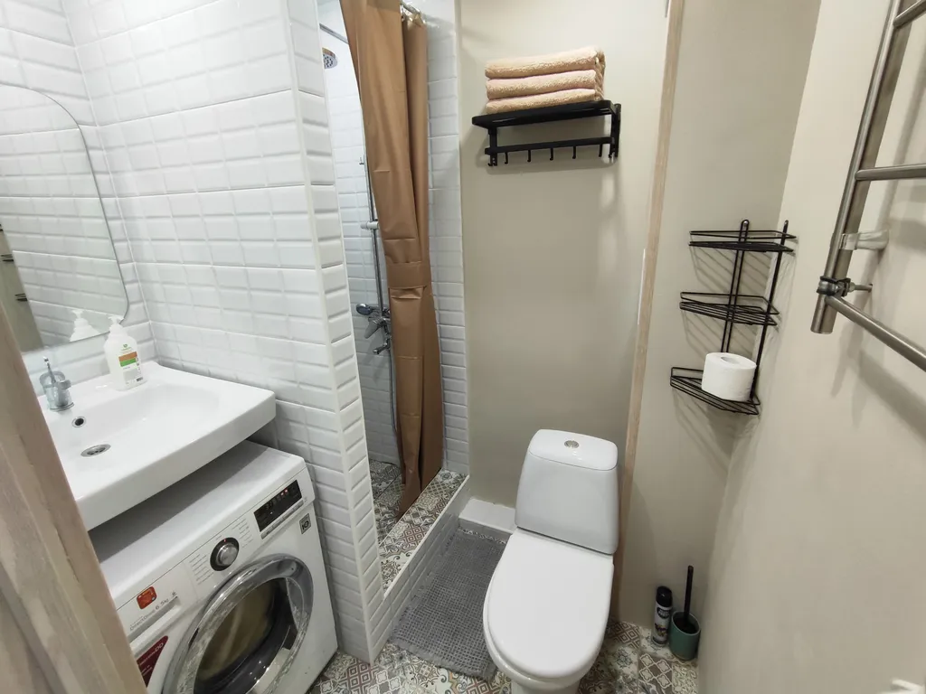 Однокомнатная квартира на 3 спальных места, с балконом