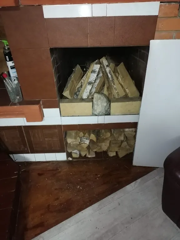 Дом с камином на Новый год