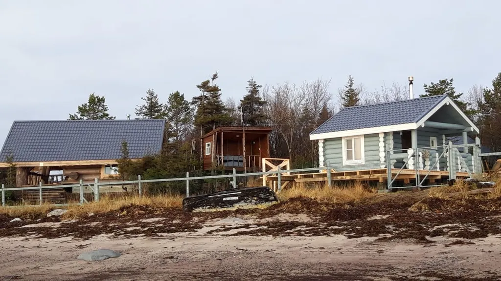 Шале из большого бревна