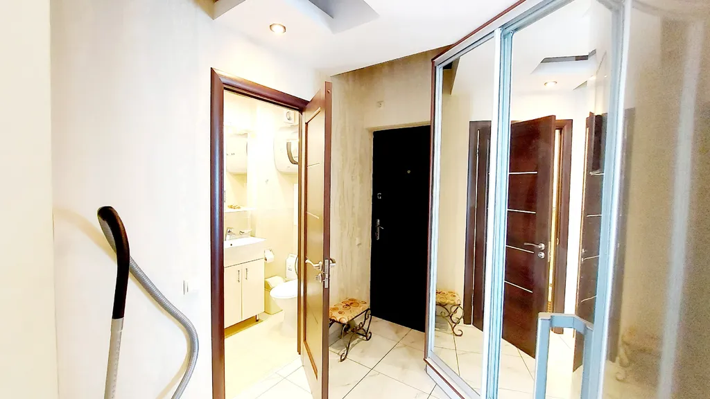 Квартира-студия в ЖК ВиллаДельМар с балконом и видом на море в Гаспре