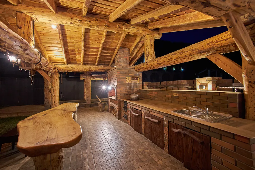 Коттедж Шале с бассейном и джакузи — Красная Поляна