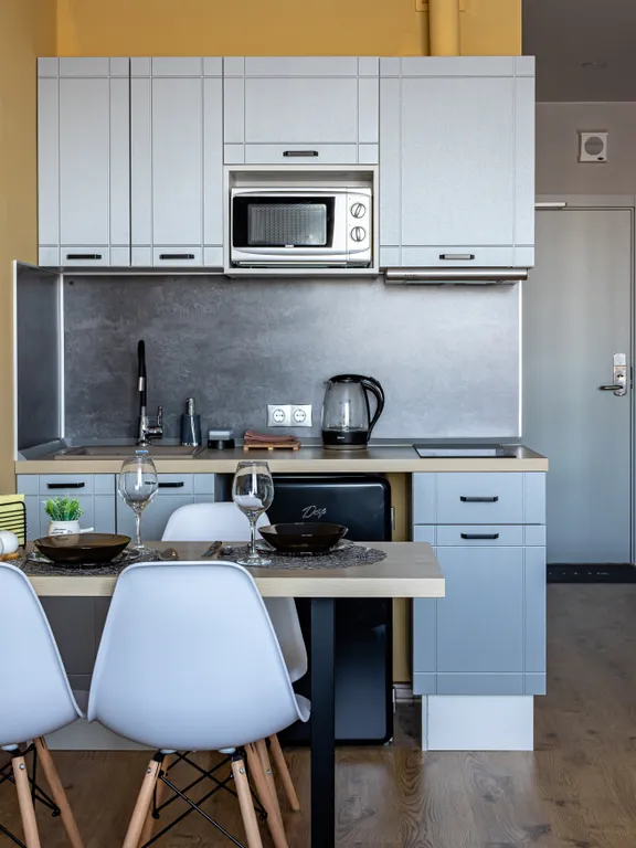 Квартира Квартира Стильная студия у метро Автово со всеми удобствами — Санкт-Петербург