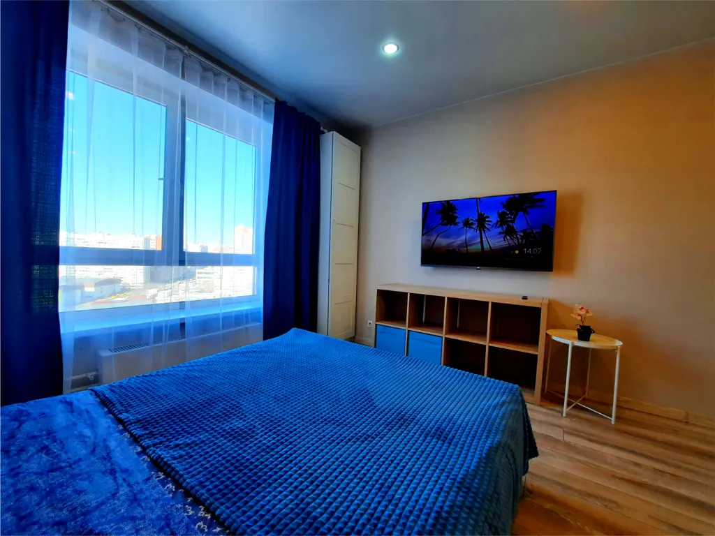 Студия для двоих — романтическое пространство с современным ремонтом