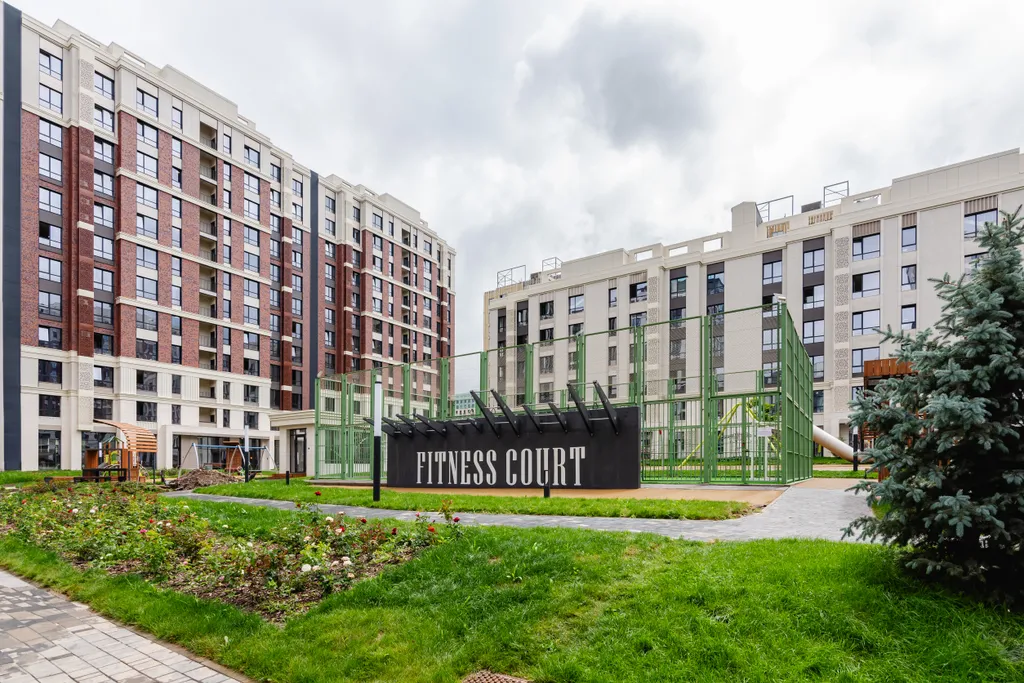 Квартира Open line amir, 2 комнаты с видом на сад — Алматы