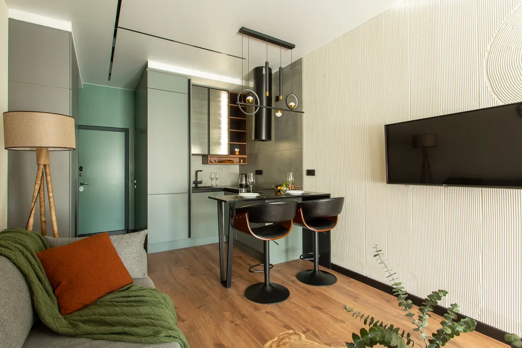 Апартамент на берегу реки с собственной террасой и выходом в парк