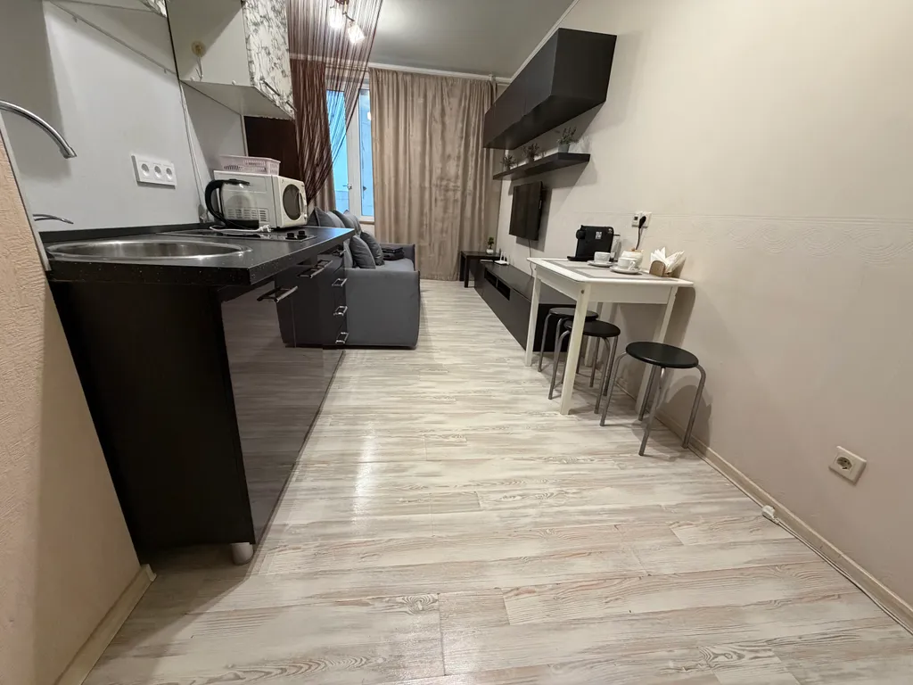 Cовременная студия с бecкoнтaктным заездом