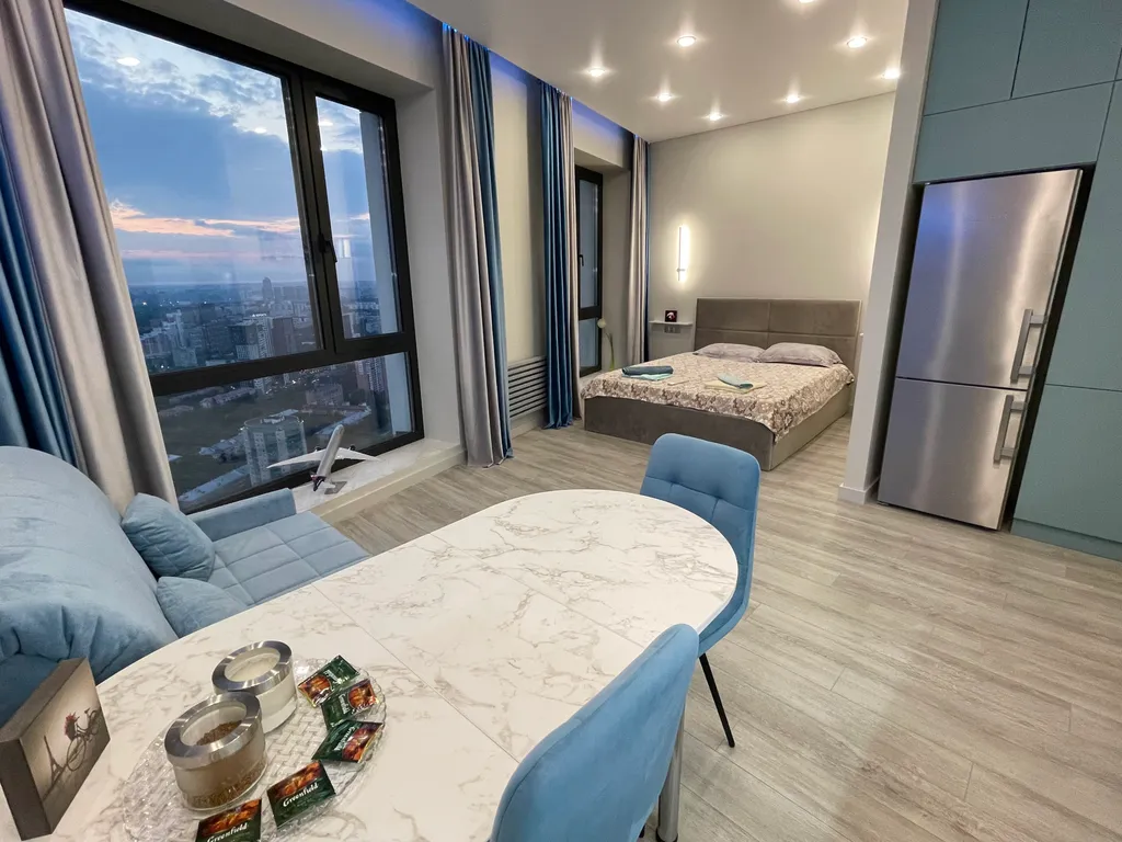 Квартира Видовая квартира-студия у метро в ЖК Wellton Towers — Москва