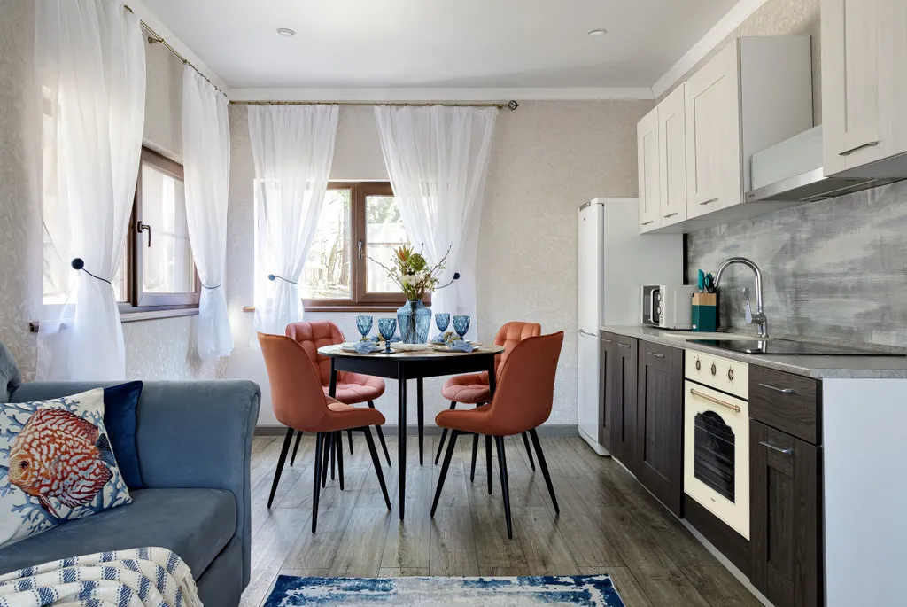 Современный дом в морском стиле с сауной