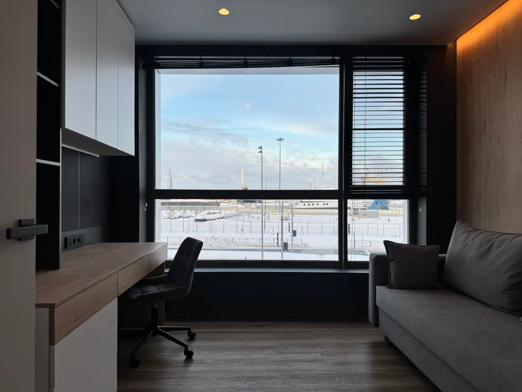 Премиальная дизайнерская квартира с панорамным видом на Финский залив