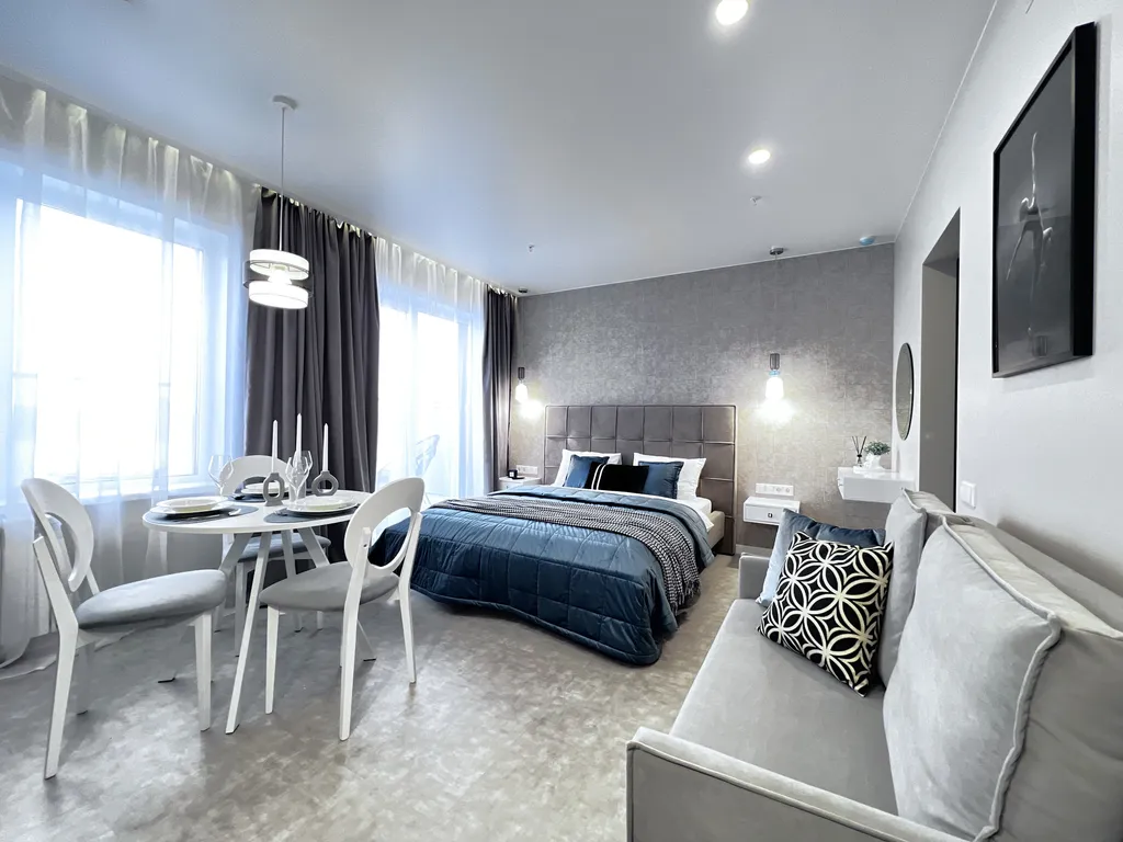 Шикарная студия с террасой и видом на реку