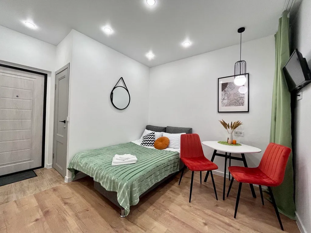 Светлая студия на двоих в ЖК Миниполис Дивное