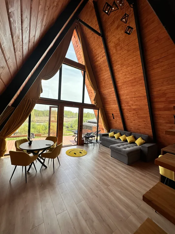 Треугольный дом А-фрейм рица