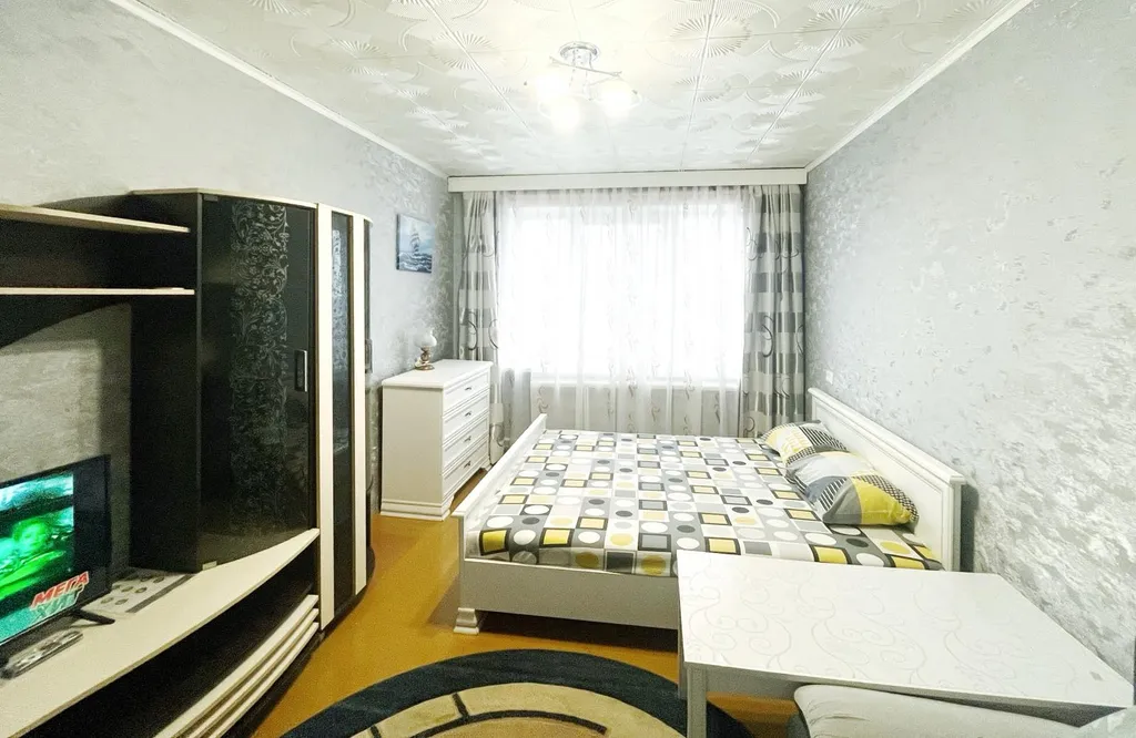 Уютная квартира с хорошим интернетом. Красивый вид из окна.