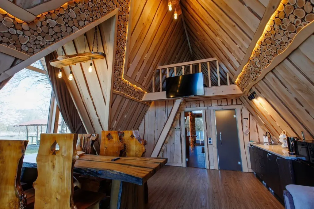 Коттедж Дом с баней и чаном с видом на озеро — Лабинск