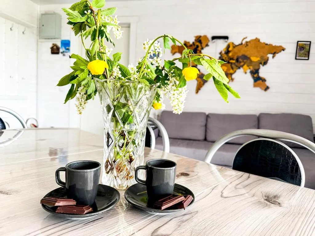 Уютный домик с чаном и видом на Ладожский залив