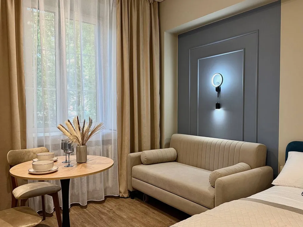 Апартаменты небесных оттенков