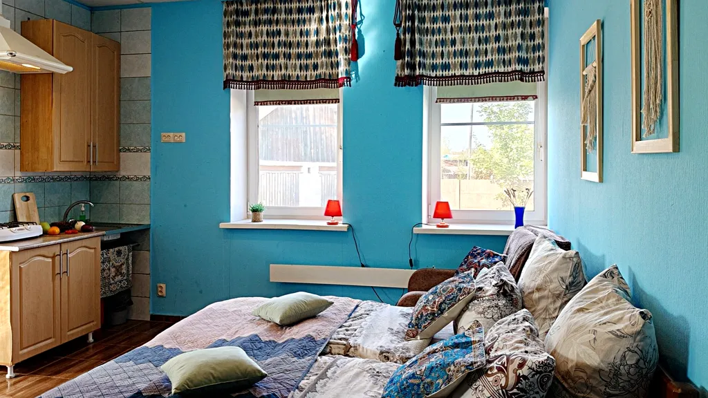 Комната с удобствами, беседкой, мангалом, парковкой