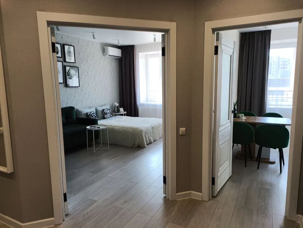 Стильная просторная уютная квартира с кондиционером и парковкой