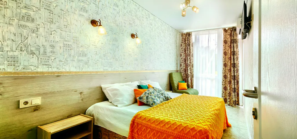 Квартира Двухкомнатные апарты с изолированными комнатами/кухня/стиралка/балконы — Судак