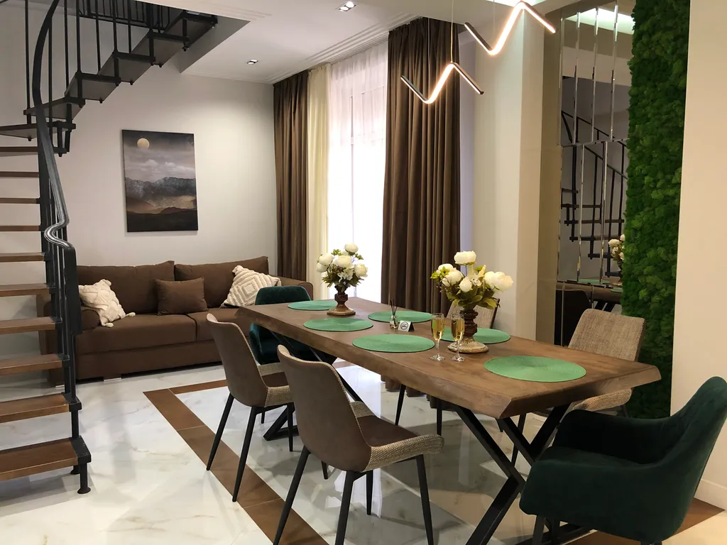 Квартира Двухуровневые апартаменты с видом на горы — аренда посуточно в Терскол