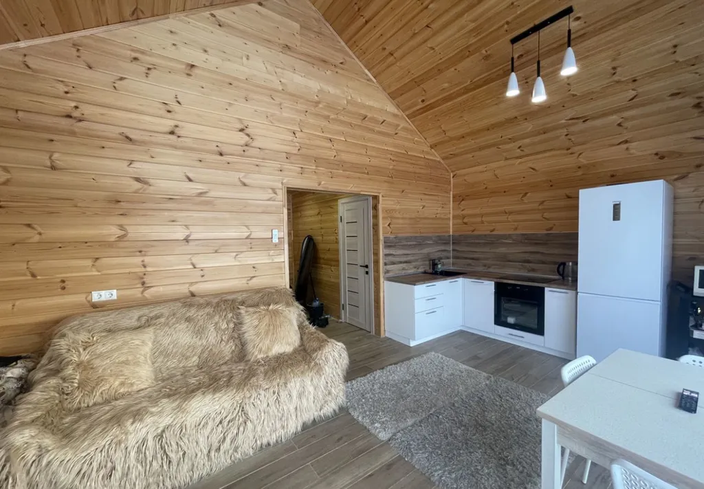 Уютный дом у леса и озера